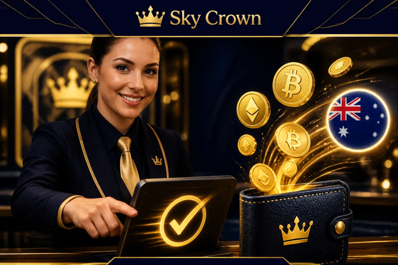 Sky Crown withdrawal cashier with fast crypto payout
